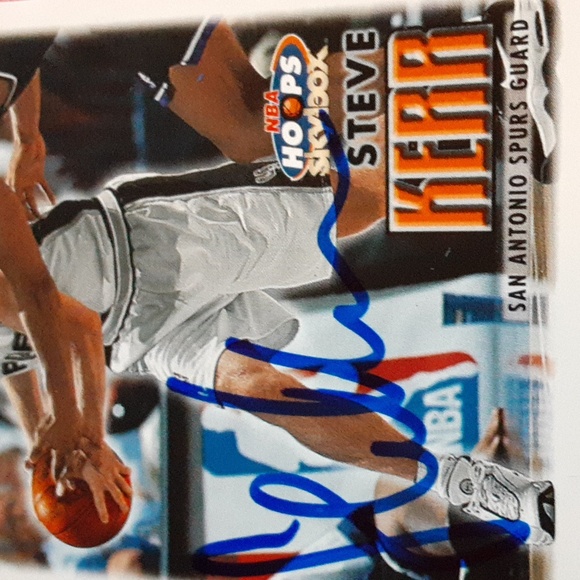 AUTOGRAPHED Steve Kerr San Antonio Spurs NBA Basketball Trading Card - Picture 1 of 3